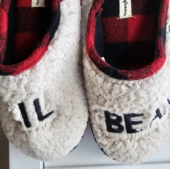 Christmas Dearfoams Family Slippers Baby 3-6 months Lil 2-3 years Papa Bear 10" - Picture 7 of 7